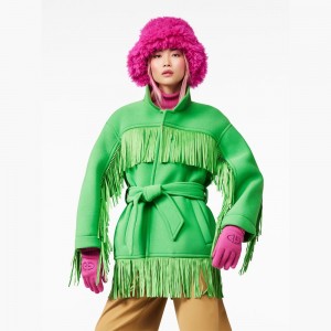 Bunda Goldbergh FRINGE Zelene | NQDICWA-97