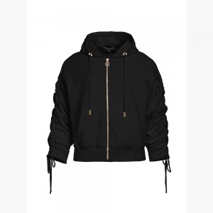 Bunda Goldbergh JAZLYN hooded cardigan Čierne | NZVTUAK-71