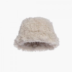 Ciapka Goldbergh BIRD faux fur Biele | AJPBEUI-30