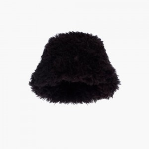 Ciapka Goldbergh BIRD faux fur Čierne | OVJEMUX-96