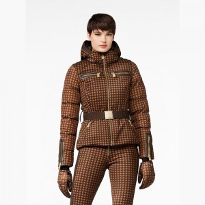 Lyziarska Bunda Goldbergh GALAXY Tmavo Hnede | LNWRCDK-14