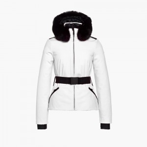 Lyziarska Bunda Goldbergh HIDA faux border Biele | HMNKDEA-59