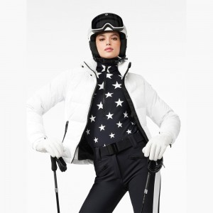 Lyziarska Bunda Goldbergh SHIVER Biele | MWUQNYD-26