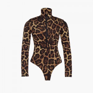 Ski Pully Goldbergh CATHY ski body Leopardie | NXMIJVC-81