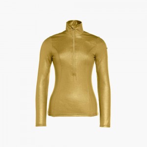 Ski Pully Goldbergh GLAMOUR Zlate | TOHJWQY-49