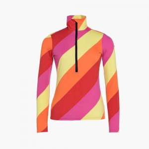 Ski Pully Goldbergh LOLLYPOP Stripes | QCHYMXU-97