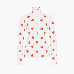Ski Pully Goldbergh LOVEY Biele | KWSJUXD-23