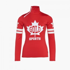 Ski Pully Goldbergh MAPLE LEAF Červené | DNAWSGU-20