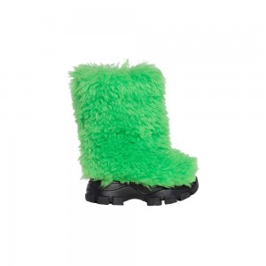 Snehule Goldbergh BUSHY snowboot faux fur Zelene | WANHVJK-72