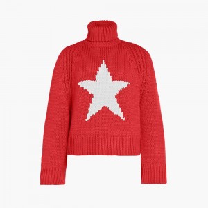 Sveter Goldbergh BEAUTY long sleeve knit Červené | XWKDLFN-94