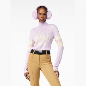 Sveter Goldbergh BISCUIT long sleeve knit Nachový | SXFNIVO-25