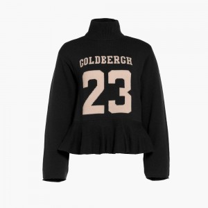 Sveter Goldbergh DANGLE long sleeve knit Čierne | PONLXWT-10