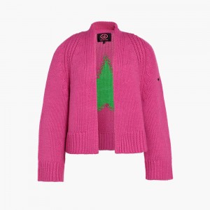 Sveter Goldbergh JOLIE knit cardigan Ruzove | PZJRQLS-81