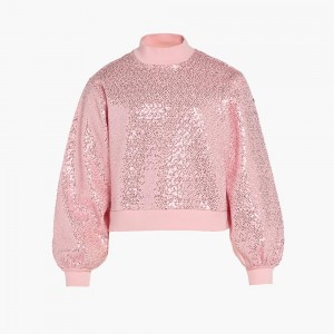 Sveter Goldbergh LOLA round neck Ruzove | VBRJNQL-89