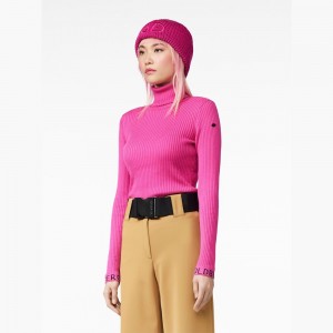 Sveter Goldbergh MIRA long sleeve knit Ruzove | ORXLFDJ-40
