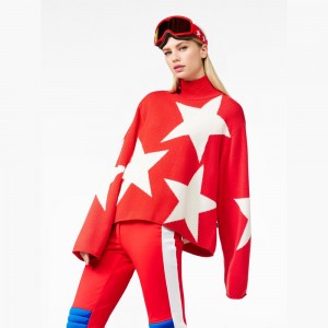 Sveter Goldbergh RISING STAR long sleeve knit Červené | QYMENRS-93