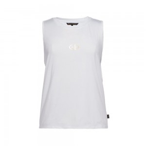 Tielko Goldbergh GIGI sleeveless Biele | ZMVECFB-91