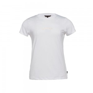 Tricko Goldbergh AVERY short sleeve Biele | BTLDYCE-17