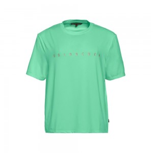 Tricko Goldbergh BOXY short sleeve Zelene | UJYCOKW-18