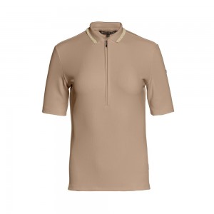 Tricko Goldbergh CASSIA short sleeve Hnede | SKUTXDZ-60