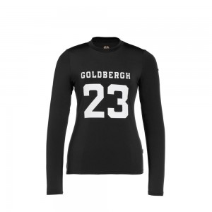 Tricko Goldbergh GAME long sleeve Čierne | PIESUCJ-32