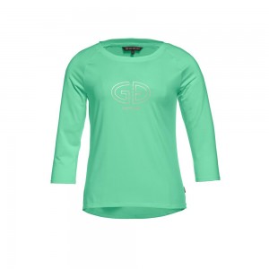 Tricko Goldbergh RAVEN 3/4 sleeve Zelene | LBFYPHG-85