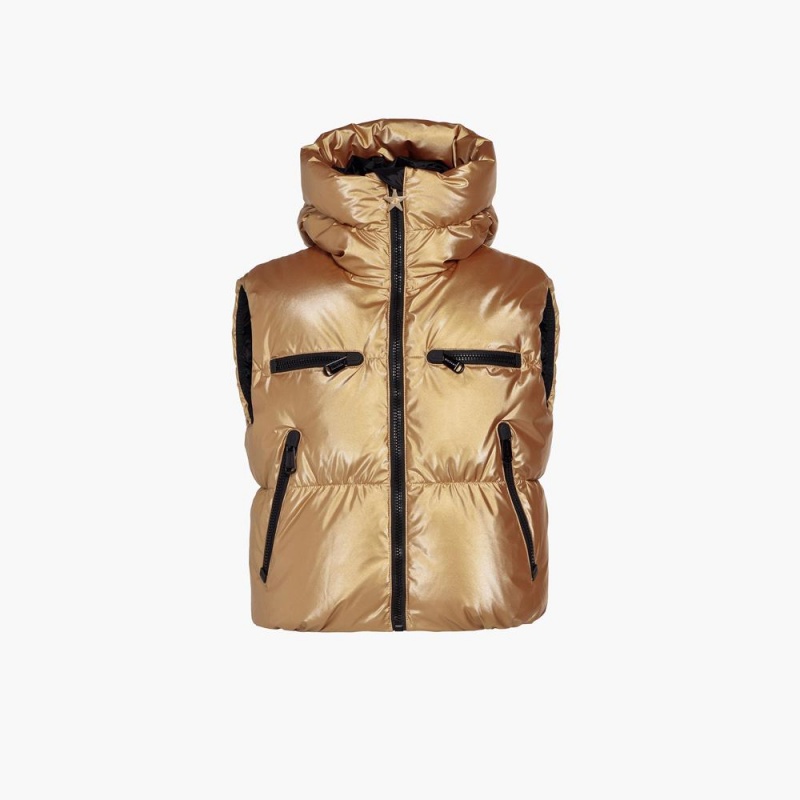 Bodywarmer Goldbergh SHINE ski Zlate | BQRFSVG-82