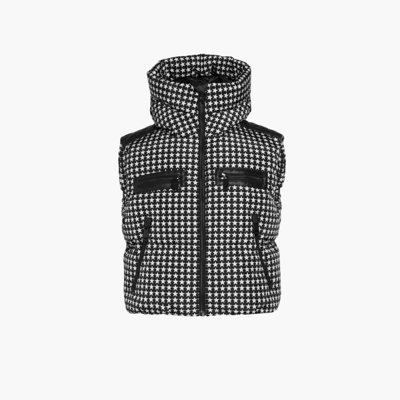 Bodywarmer Goldbergh TEAMPLAYER ski Čierne Biele | KDXSUPF-48