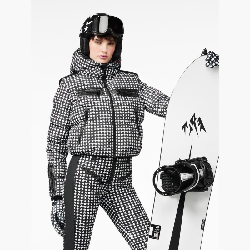 Bodywarmer Goldbergh TEAMPLAYER ski Čierne Biele | KDXSUPF-48