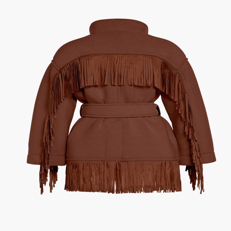 Bunda Goldbergh FRINGE Béžové | QOHGFUX-98