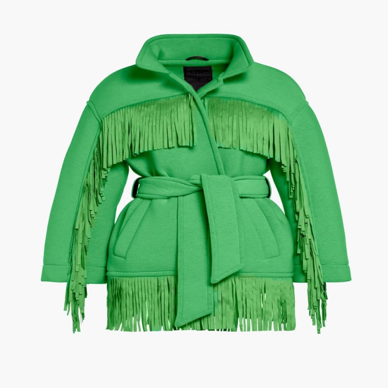 Bunda Goldbergh FRINGE Zelene | NQDICWA-97