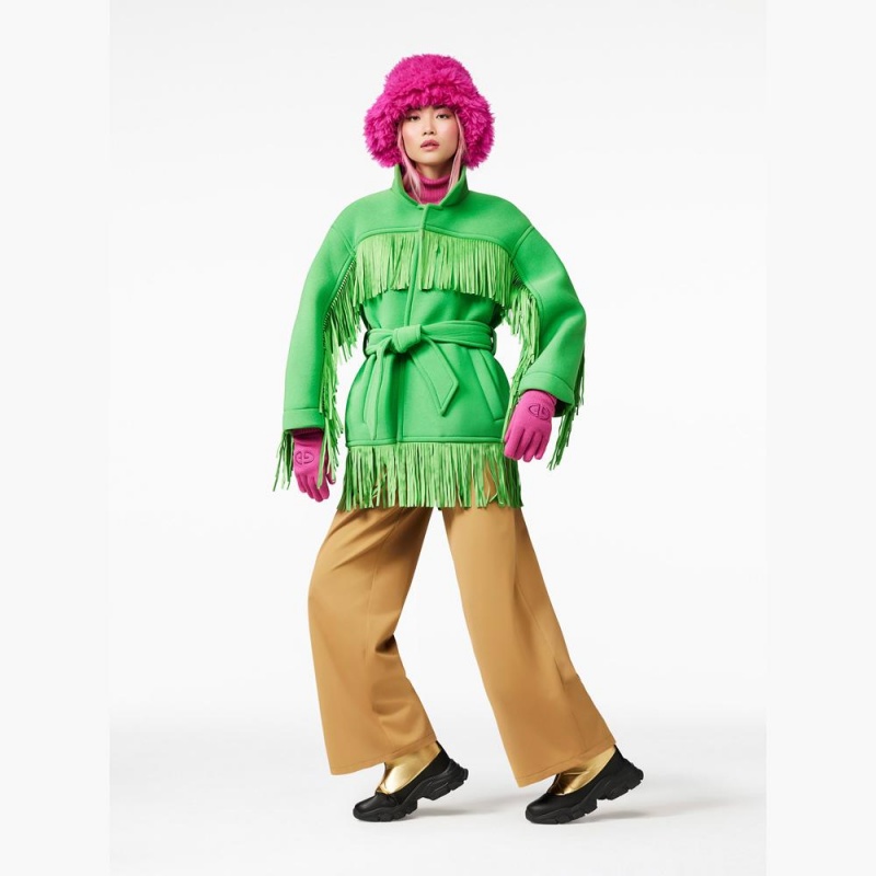 Bunda Goldbergh FRINGE Zelene | NQDICWA-97
