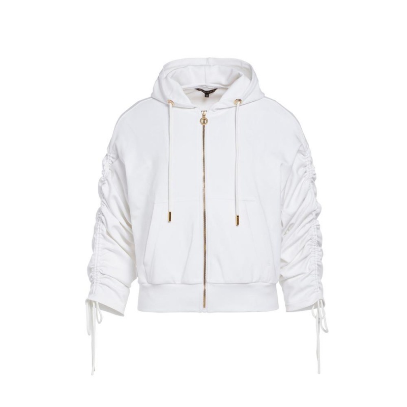 Bunda Goldbergh JAZLYN hooded cardigan Biele | YMAPDKV-23