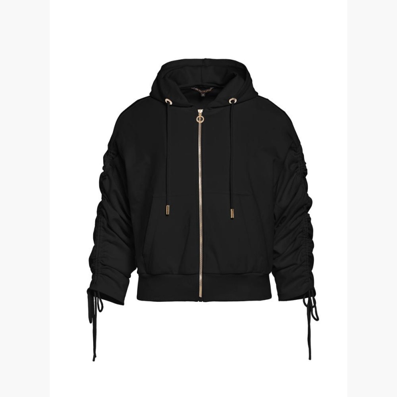 Bunda Goldbergh JAZLYN hooded cardigan Čierne | NZVTUAK-71
