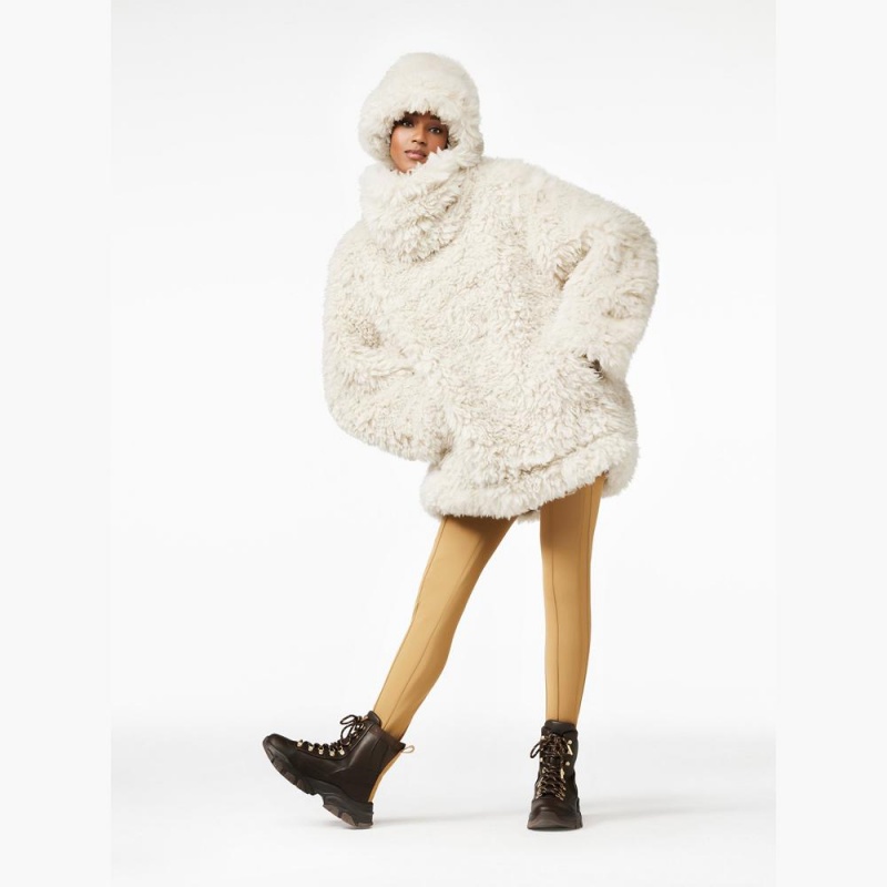 Ciapka Goldbergh BIRD faux fur Biele | AJPBEUI-30