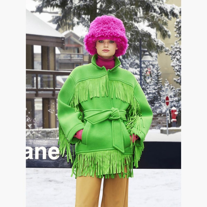 Ciapka Goldbergh BIRD faux fur Ruzove | FAUOBTG-50