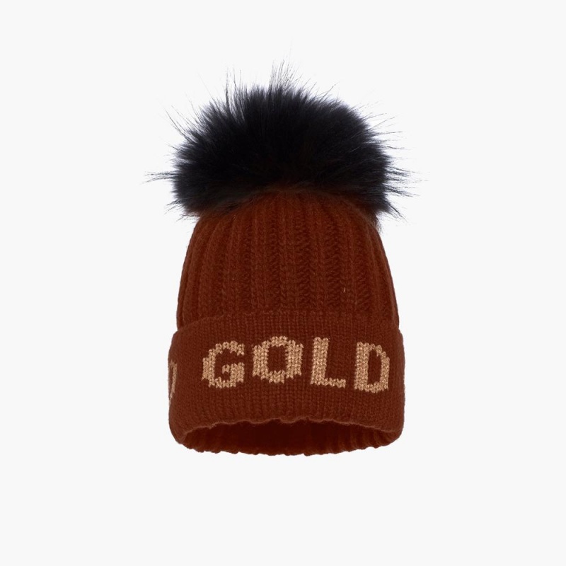 Ciapka Goldbergh HODD faux pom Béžové | YSFTOHD-84