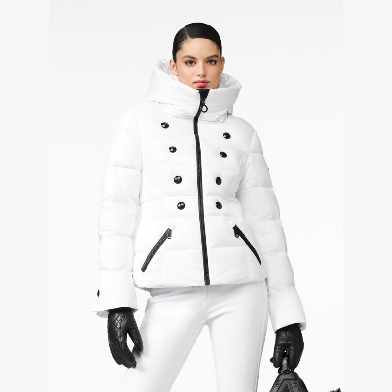Lyziarska Bunda Goldbergh BOUTON Biele | YHWZDCO-39