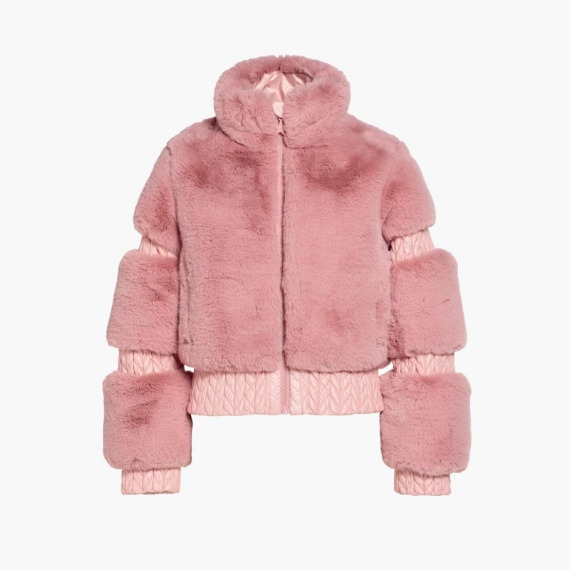Lyziarska Bunda Goldbergh FURRY Ruzove | HMDEAFG-78