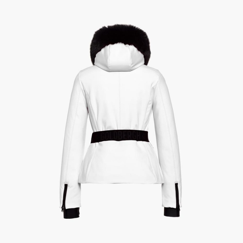 Lyziarska Bunda Goldbergh HIDA faux border Biele | HMNKDEA-59