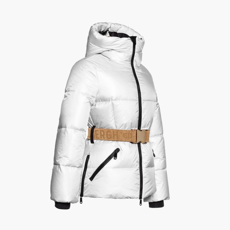 Lyziarska Bunda Goldbergh SNOWMASS Biele | EQWJOZI-30