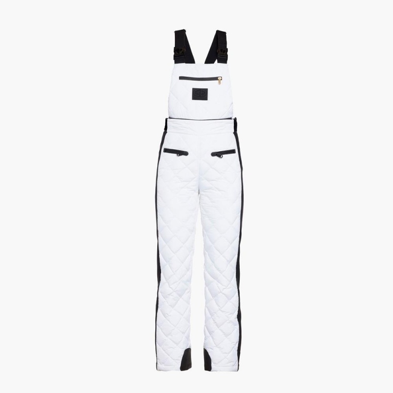 Lyziarske Nohavice Goldbergh AGNES ski salopette Biele | PWZIBXC-35