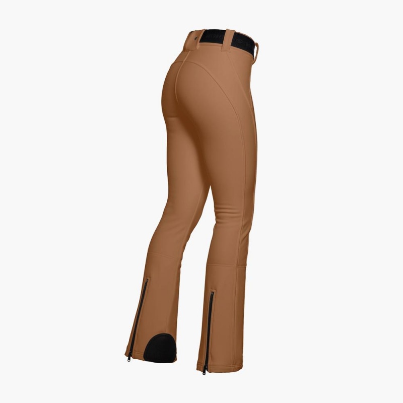 Lyziarske Nohavice Goldbergh PIPPA long Hnede | SEGTBWD-61