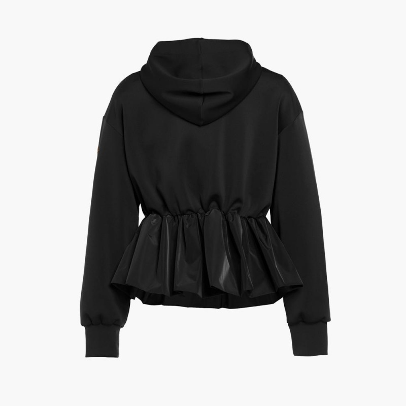 Mikina Goldbergh BUTTERCUP full zip hooded cardigan Čierne | XIEJGOR-28
