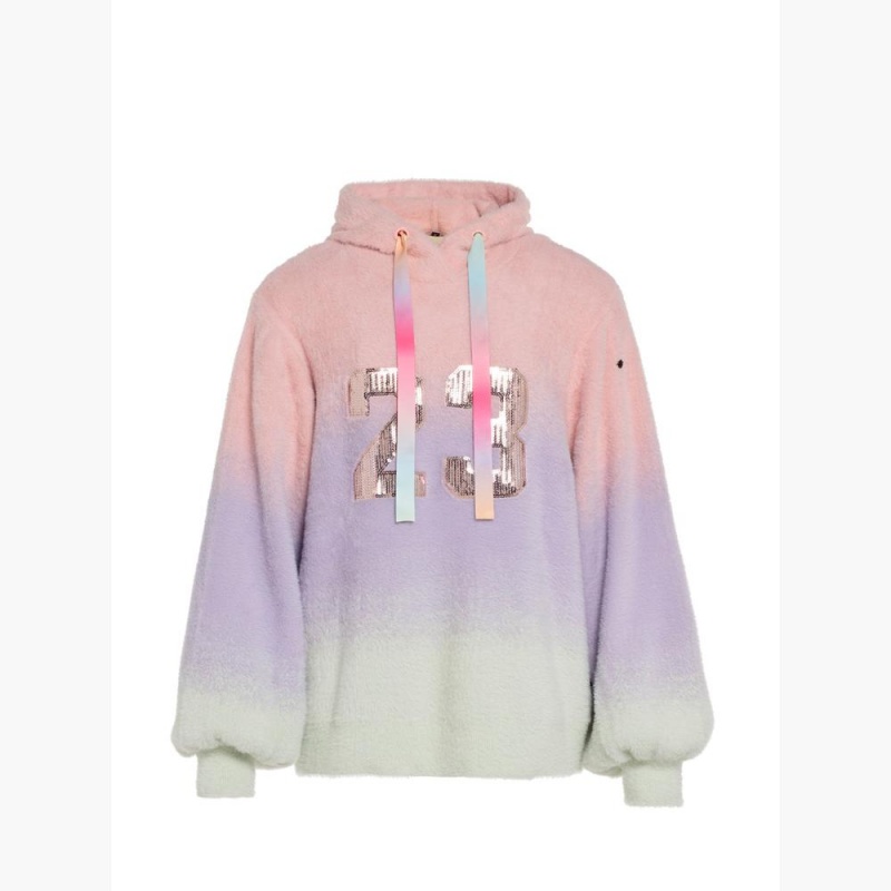 Mikina Goldbergh DESIRE hooded knit Pink/Purple | FSTAMZU-06