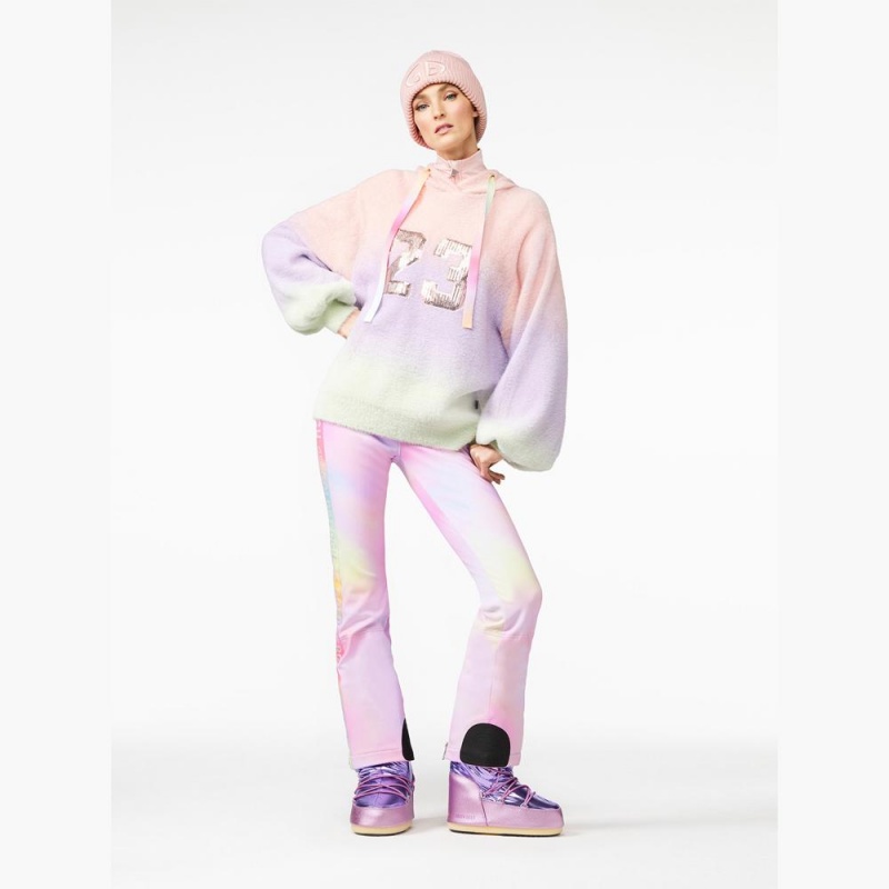Mikina Goldbergh DESIRE hooded knit Pink/Purple | FSTAMZU-06