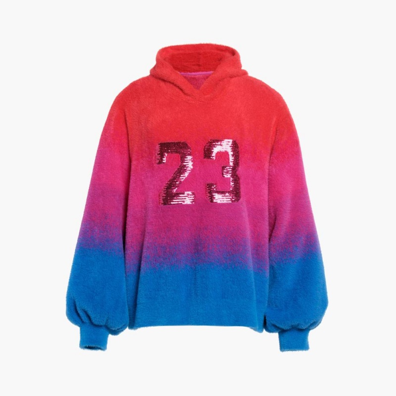 Mikina Goldbergh DESIRE hooded knit Červené | LXAQYPT-91