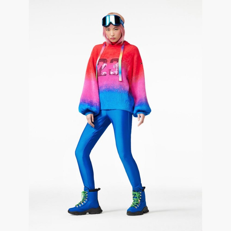 Mikina Goldbergh DESIRE hooded knit Červené | LXAQYPT-91