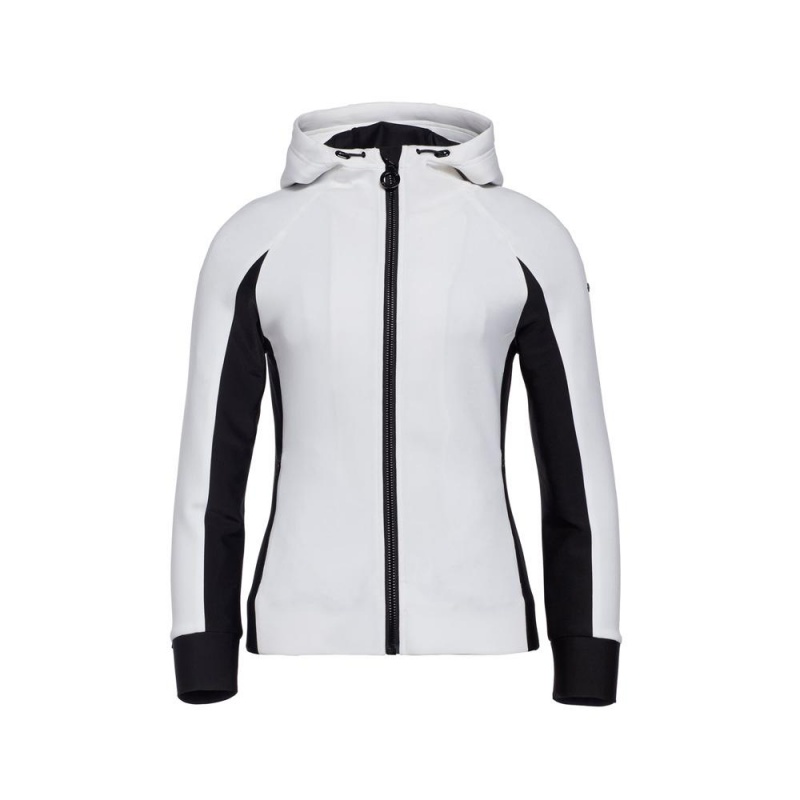Mikina Goldbergh SOFI hooded cardigan Biele | MAQSKFX-18