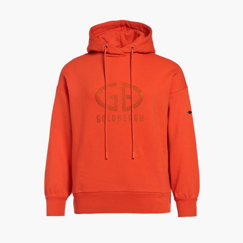 Mikina Goldbergh SPARKLING hooded Oranžové | JWKGRIS-39